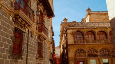 Grand ANADA, İspanya, 20 Kasım 2023 - Granada, Endülüs, İspanya 'da Lonja de Mercaderes, geleneksel ticaret ve mimarinin sergilendiği tarihi ticaret merkezi