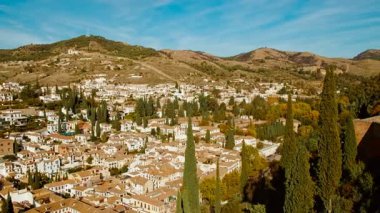 Albaicin, Albayzin bölgesi, Alcazaba Sarayı ve V. Charles Sarayı, Alhambra Sarayı, Granada, Endülüs, İspanya, bir Fas başyapıtı