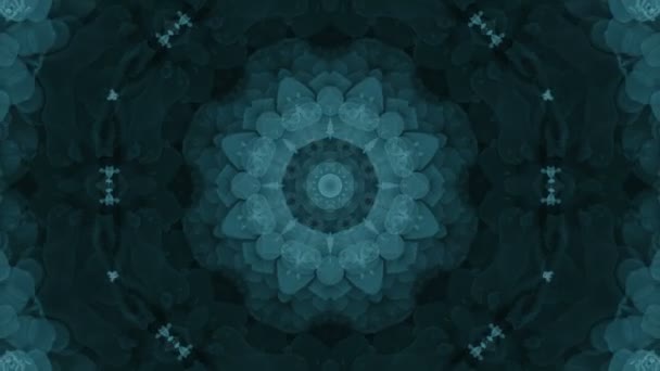 Kaléidoscope Fractal Bleu Sans Couture Doux Arrière-plan de Bactéries 