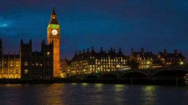 Big Ben akşam Timelapse