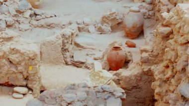 Antik Yunan kalıntıları amfora geniş açı