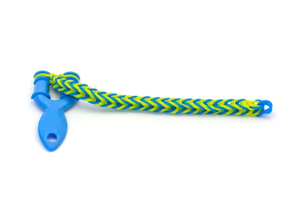 Regenboog weefgetouw gekleurde elastiekjes voor weven accessoires — Stockfoto