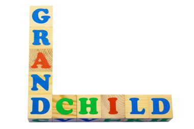 Ahşap küp yazıt torun ile