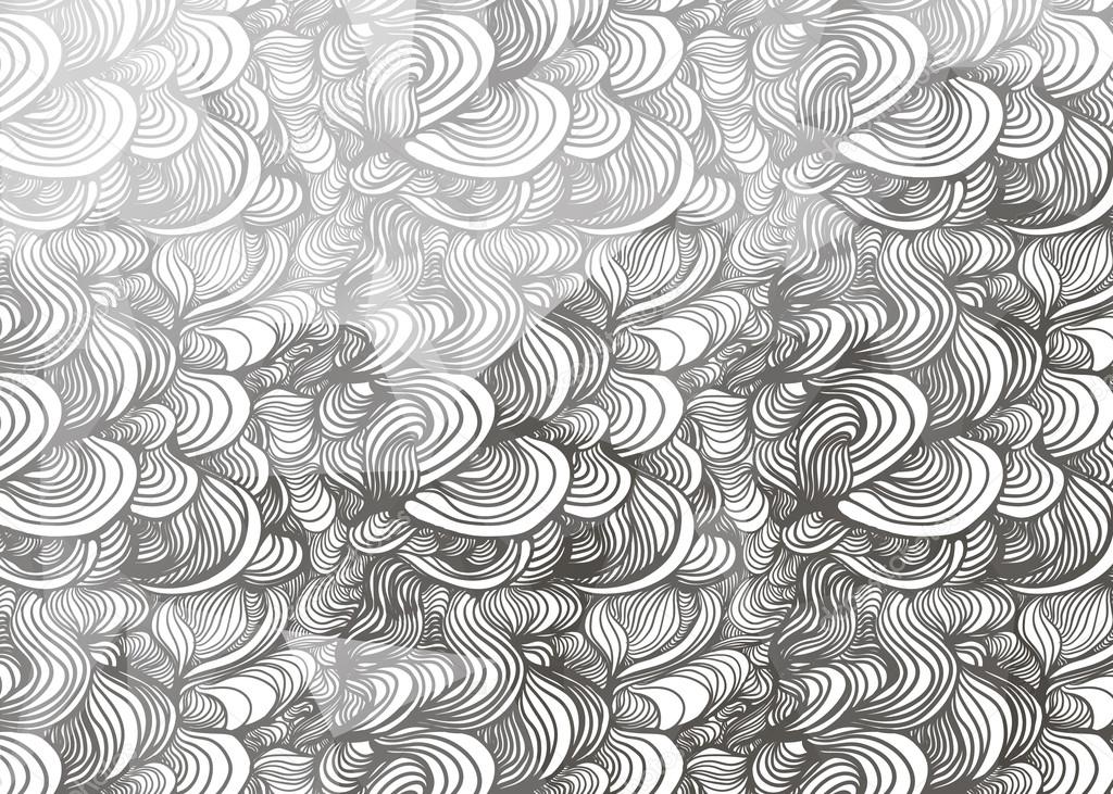 Vector abstract hand-drawn waves texture.