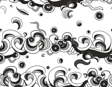 Soyut mavi çizilmiş desen, dalgalar arka plan.