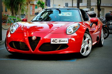 Alfa Romeo 4c örümcek yaz tur 2016 yılında Santa Margherita.