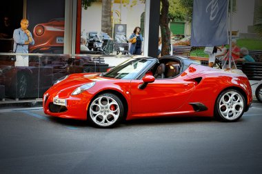 Alfa Romeo 4c örümcek yaz tur 2016 yılında Santa Margherita.