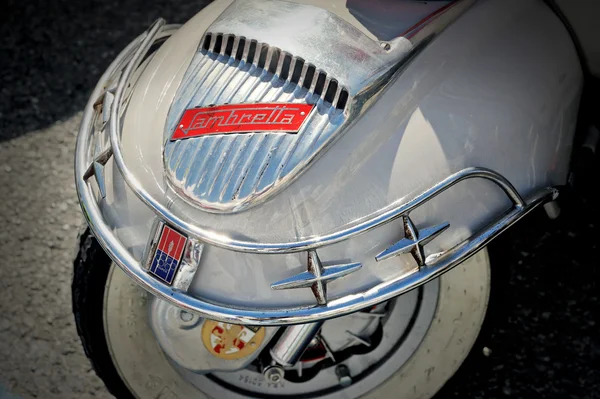 Detail f design lambretta - ikonischer italienischer Roller. — Stockfoto