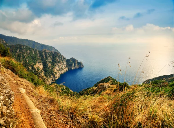 Portofino bölge doğa parkı İtalya panoramik manzaralı