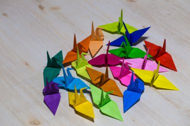 Bir vinç kağıt katlama