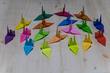 Bir vinç kağıt katlama