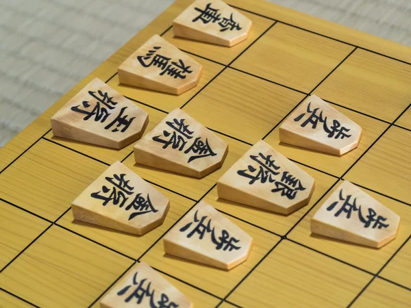 Spel av gå av shogi — Stockfoto