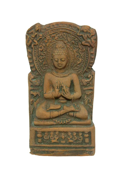 Grunge kahverengi Buda heykeli