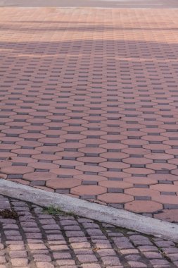 altıgen tuğla zemin doku