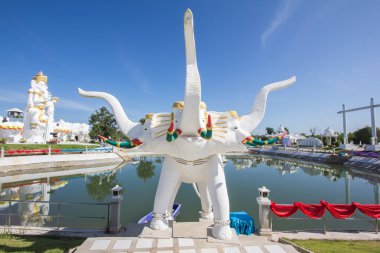 Erawan Müzesi ve Ganesh heykel Khonkaen ili 