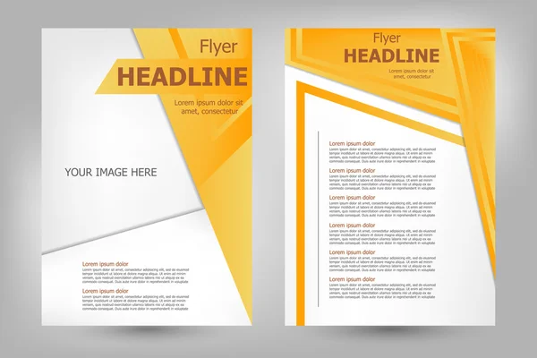 Vector flyer template design — Stock Vector