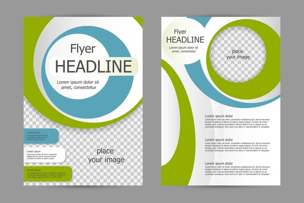 Vector flyer template ontwerp — Stockvector