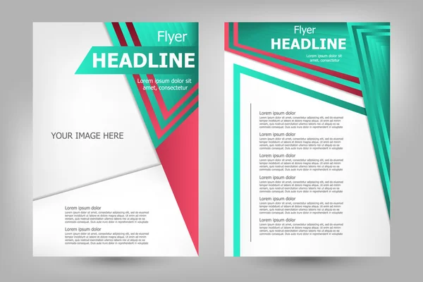 Vector flyer template ontwerp — Stockvector