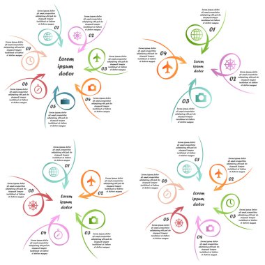 vektör bilgi grafikleri şablonu