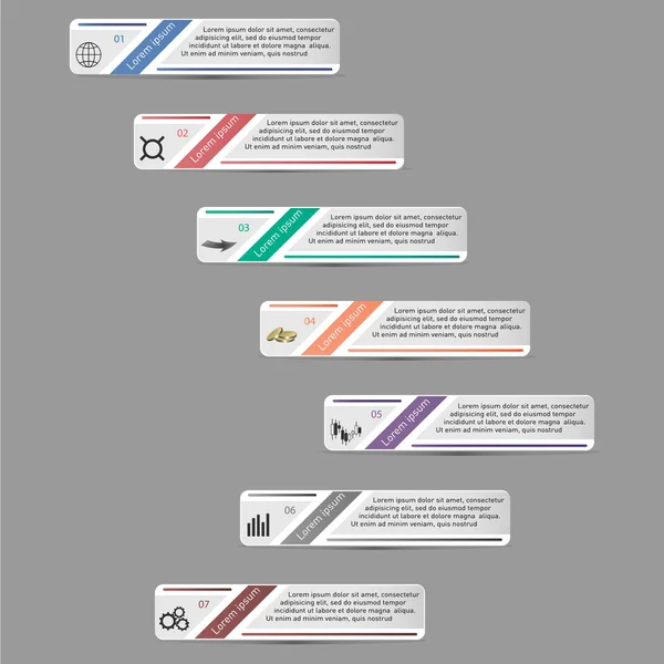 Infografías de ilustración vectorial — Vector de stock