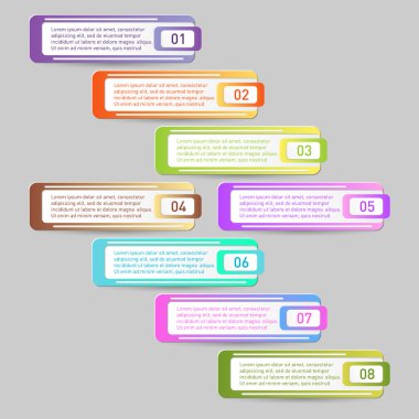 vektör bilgi grafikleri şablonu