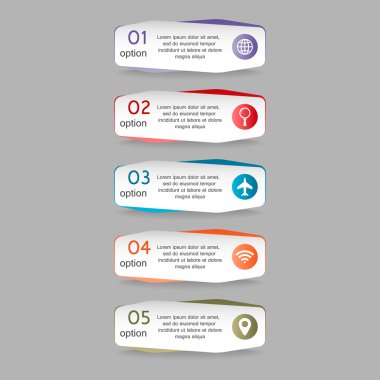 Vektör çizim infographics şablonu