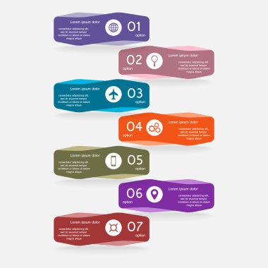 Vektör çizim infographics şablonu