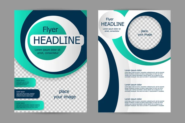 Vector flyer template ontwerp — Stockvector