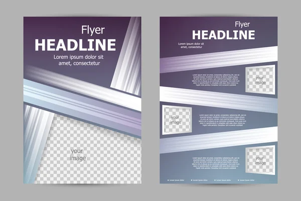 Vector flyer template ontwerp — Stockvector