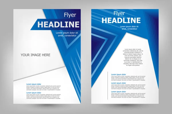 Vector flyer template design — Stock Vector