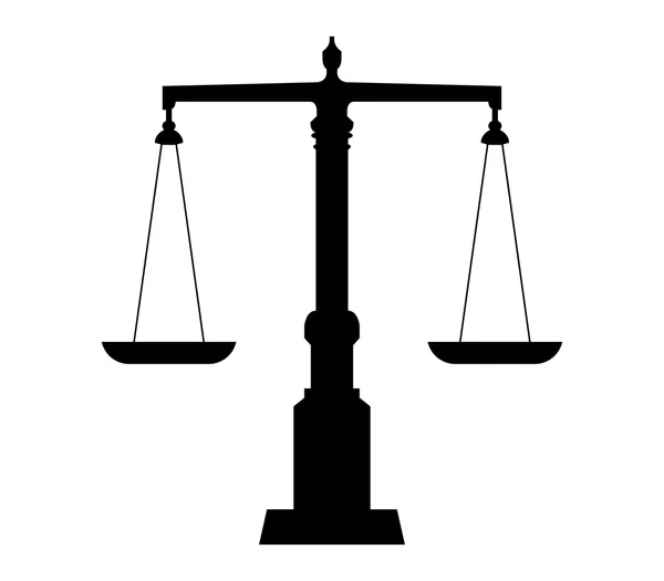 Balance icon shown on a white background — Stock Photo, Image