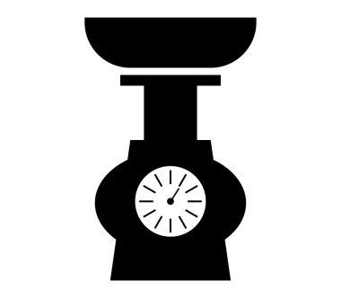 Beyaz bir arka plan üzerinde denge ikonu