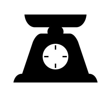 Beyaz bir arka plan üzerinde denge ikonu