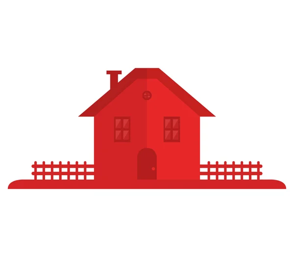 House icon illustrated on a white background — Stock Photo, Image