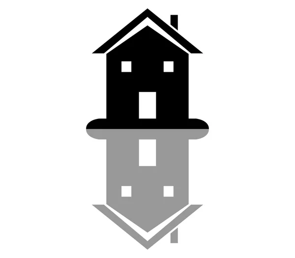 House icon illustrated on a white background — Stock Photo, Image