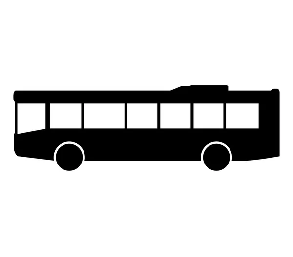 白い背景に示すバス — ストック写真
