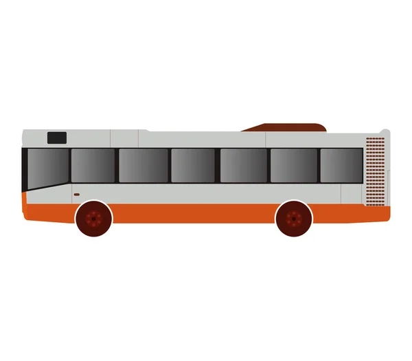 白い背景に示すバス — ストック写真