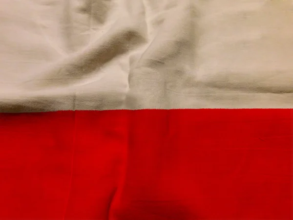 Bandera de Polonia ilustrada y coloreada — Foto de Stock