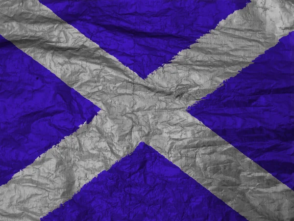 Bandeira da Escócia ilustrada e colorida — Fotografia de Stock