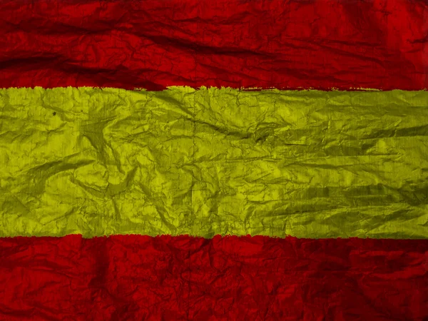 西班牙国旗说明和有色 — 图库照片
