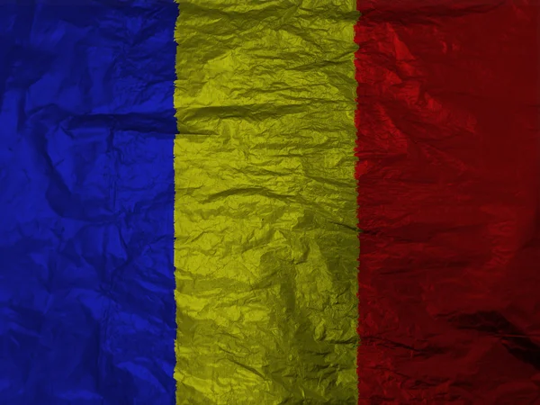 罗马尼亚国旗说明和有色 — 图库照片