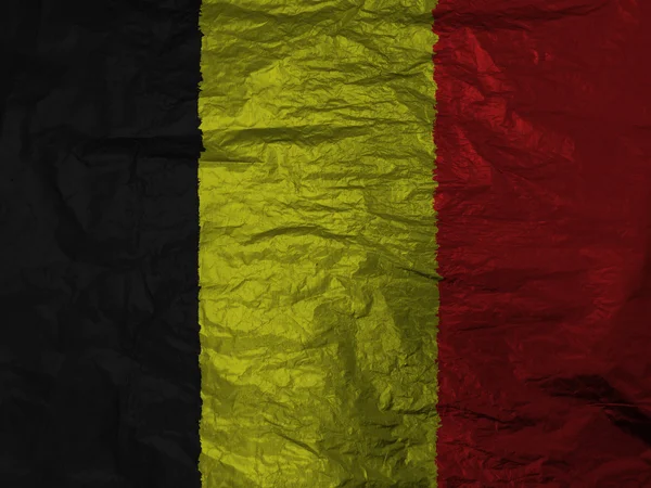 Resimli ve renkli Belçika bayrağı — Stok fotoğraf