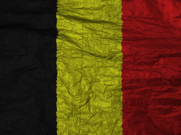 Bandiera belgium illustrata e colorata — Foto Stock