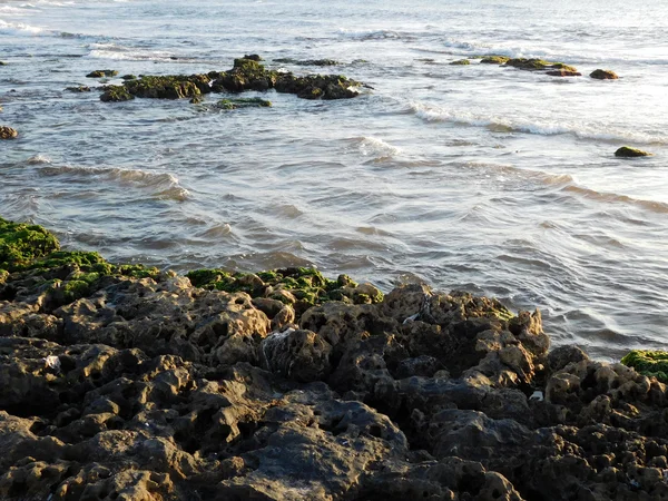 Stenen en rotsen aan de zee — Stockfoto