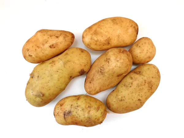 Batatas para comer no fundo — Fotografia de Stock