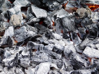 bahçede açık kömür