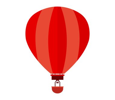 Beyaz arkaplanda balon simgesi