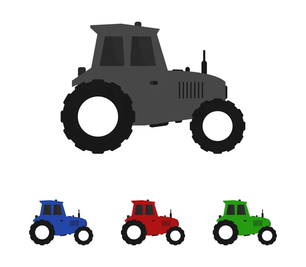 Tractor icono sobre fondo blanco —  Fotos de Stock