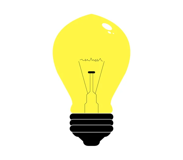 Light bulb icon on white background — Stock Photo, Image