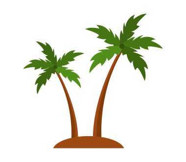 Palm simgesi beyaz zemin üzerine